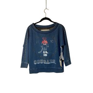 Smartthreads women’s team apparel, blue cooker pulled over top, medium